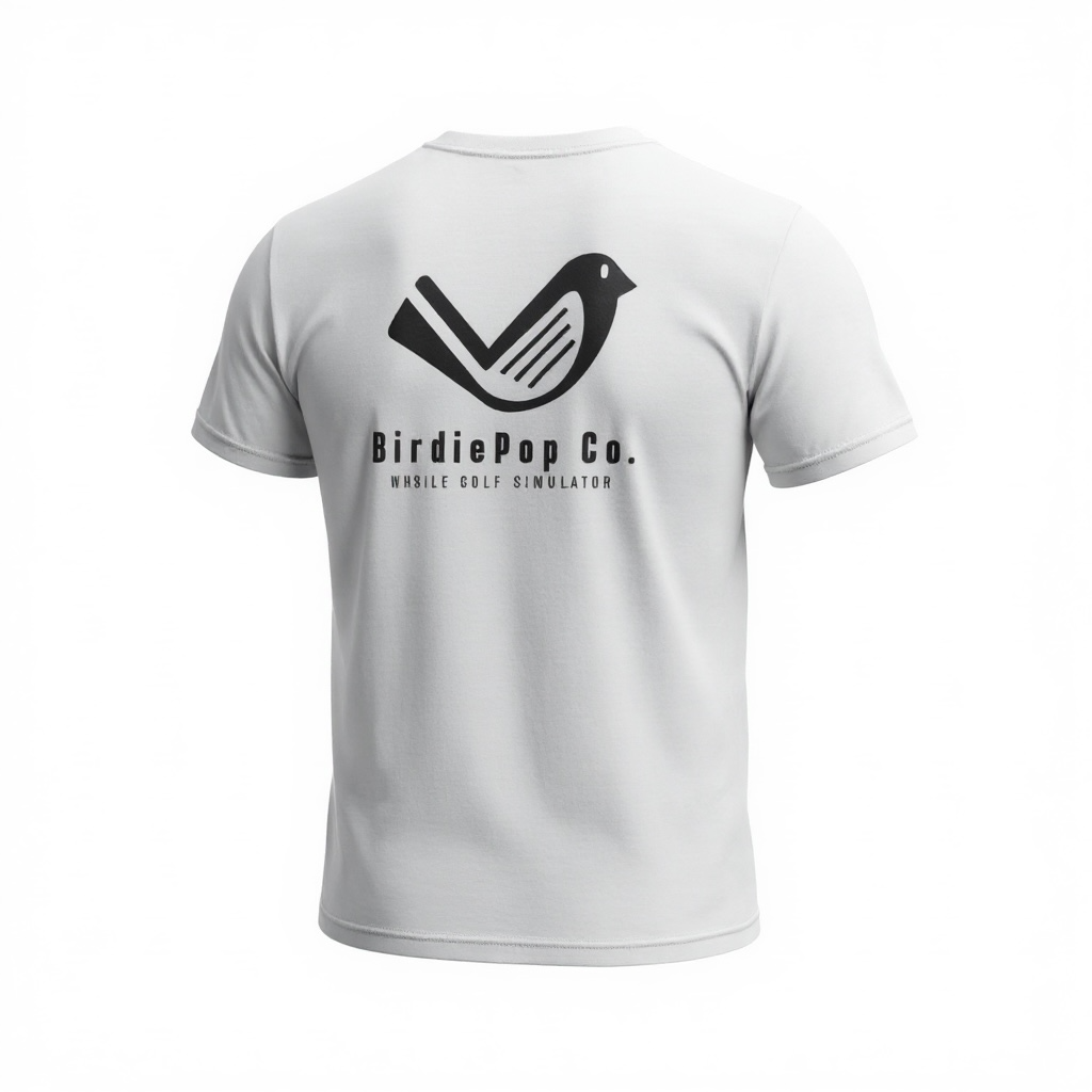 White T-Shirt with Black Graphics - Image 2